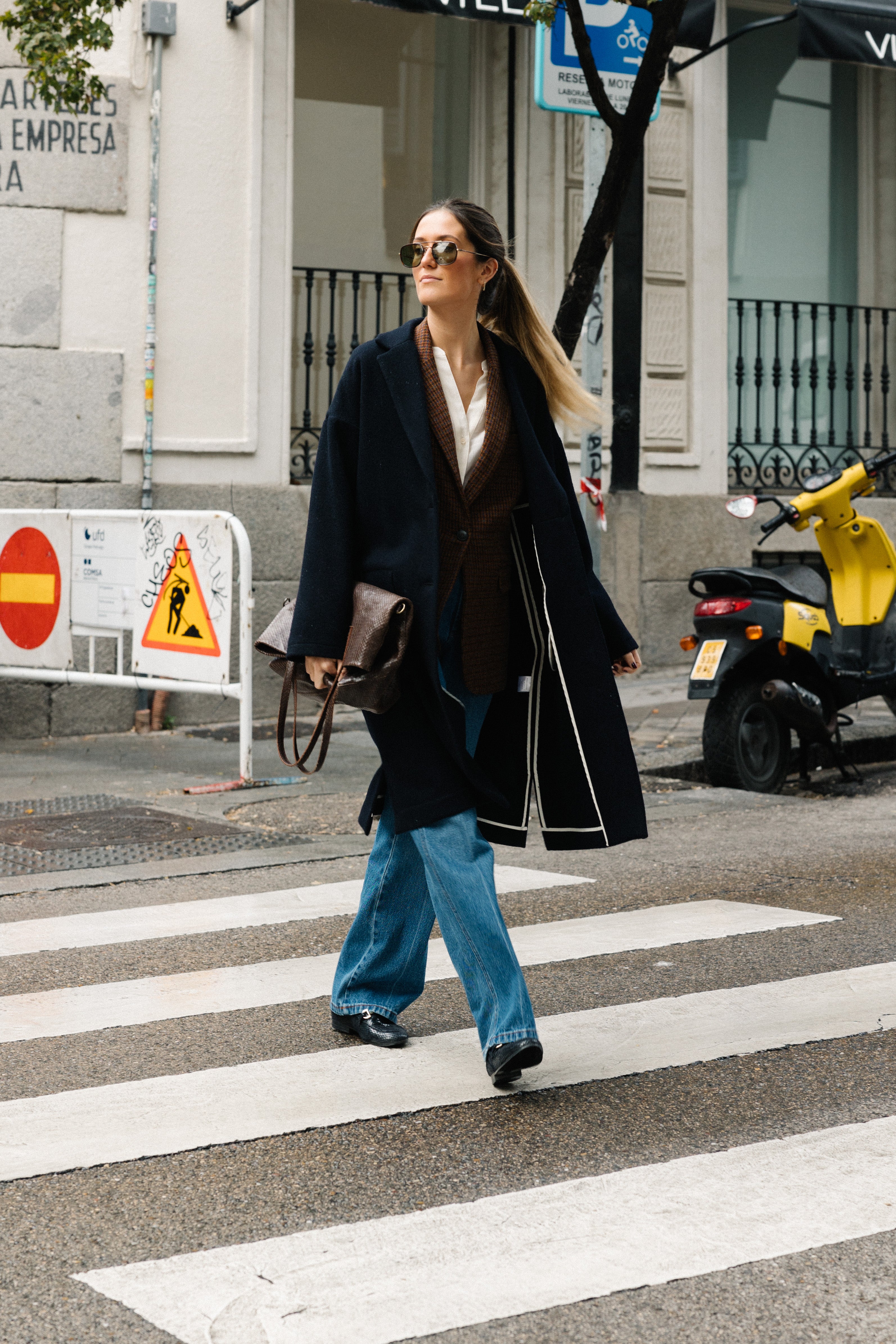 Denim flare azul